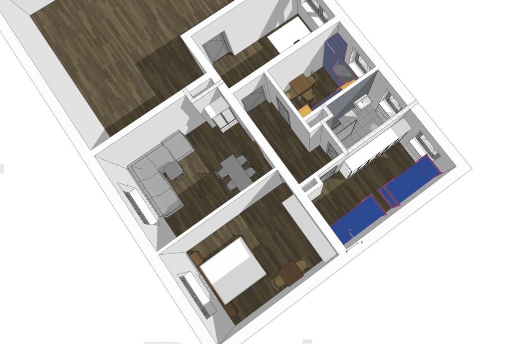 Dachgaube – 3D-Planung Grundriss – FDX-Planungsbüro Düsseldorf